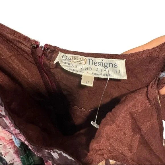 Anthropologie BHLDN x Geisha Designs Isabella Floral Tiered Dress 6 - Picture 7 of 8